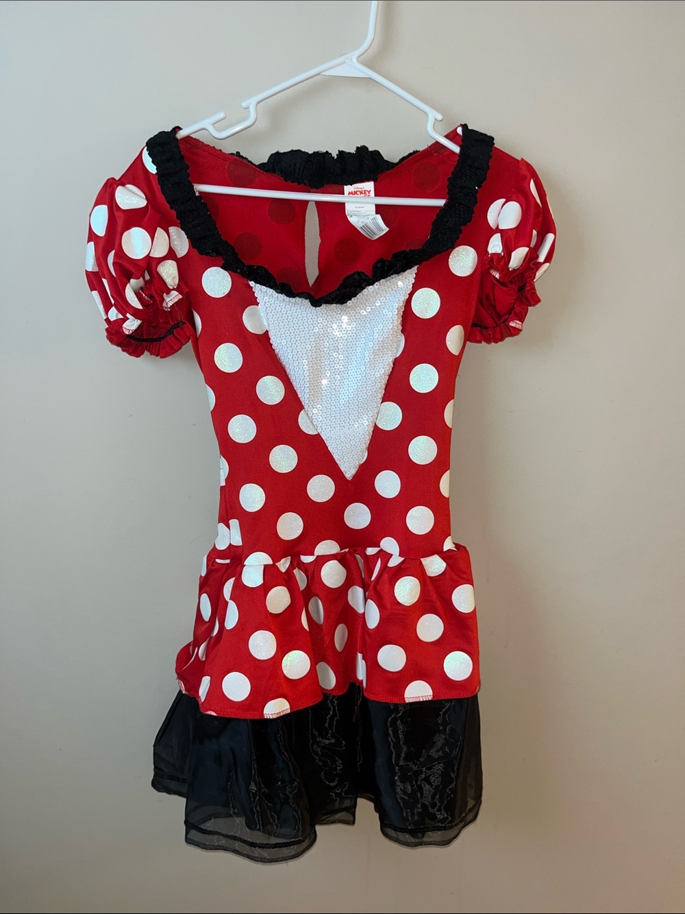 Disney Red Polka Dot Girls' Minnie Mouse Costume Dress (S/P 4-6)